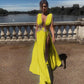 Best Quality Solid Embroidery V-neck Sleeveless Celebrity Party Maxi Dress