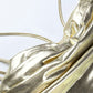 Spaghetti Strap Gold Midi Fashion Wrap Backless Dresses