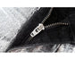 Fashion Shiny Trend Denim Sleeveless Button Vest + High Waist Zipper Slit Slim Skirt
