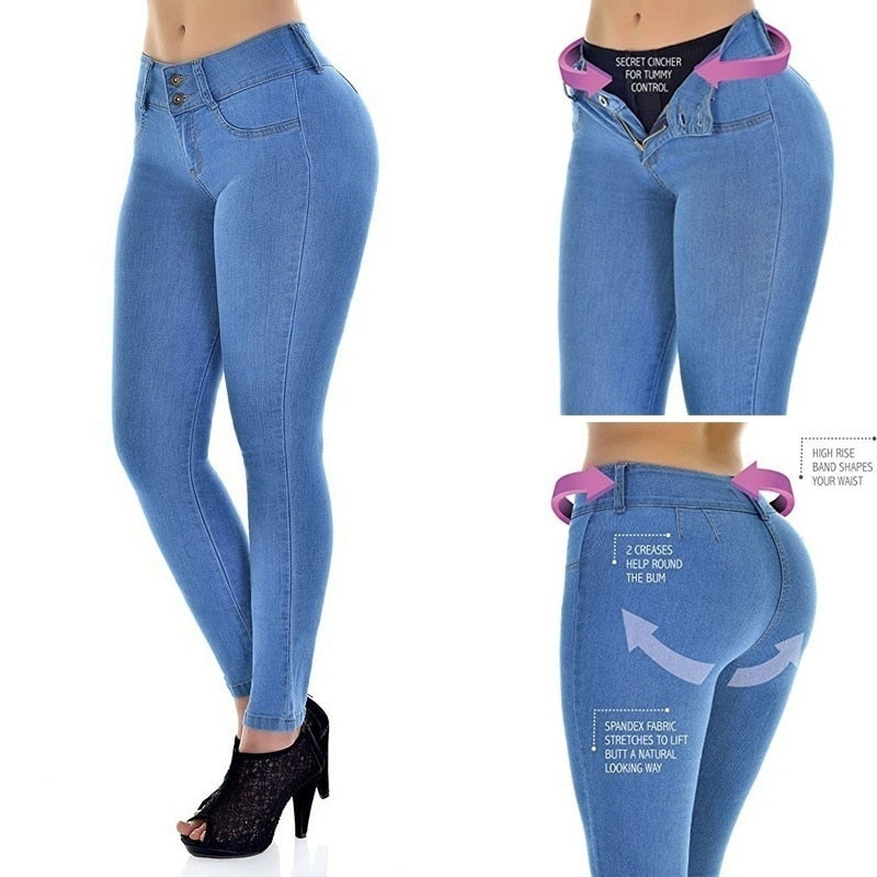 New Plus Size Female Denim Jeans