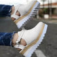 Thick Bottom Solid Ladies Vulcanized Sneakers