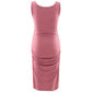 Summer Soft Side Ruched Bodycon Pregnancy Sundresses