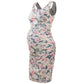Summer Soft Side Ruched Bodycon Pregnancy Sundresses