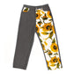Harem Gray High Waist Daisy Sunflower Printed Jeans