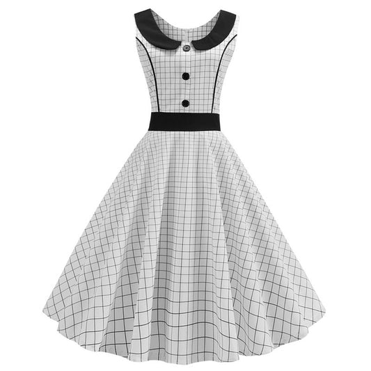 Polka Dot Printed Vintage Dress