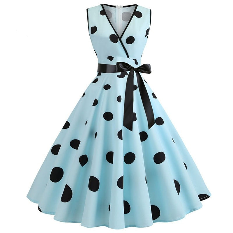 Retro Audrey Hepburn 1950s 60s Rockabilly Dress