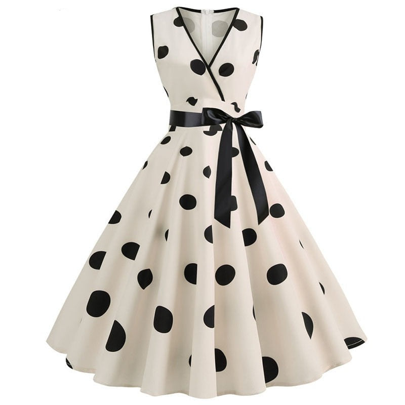 Retro Audrey Hepburn 1950s 60s Rockabilly Dress