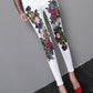 Sequins White Denim Slim Stretch Jeans Trousers + Matching Top