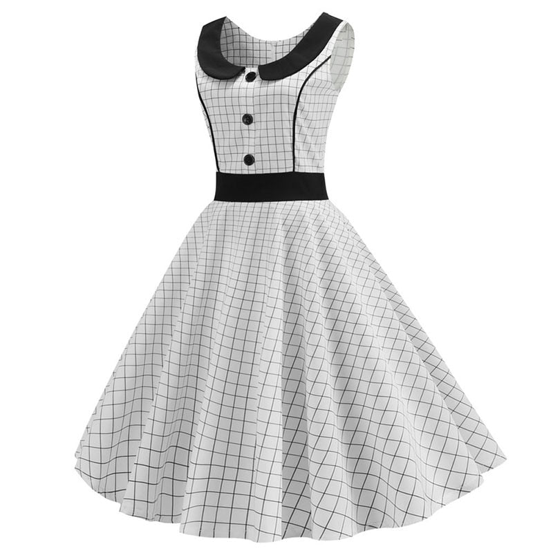 Polka Dot Printed Vintage Dress