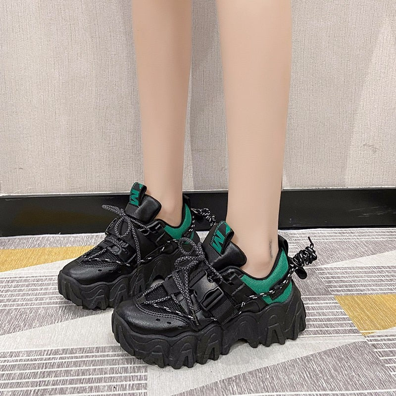 Casual Women High Heels Platform Tennis Shoes