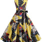 Summer Vintage Boho Print Elegant Party Dress