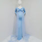 Maternity Photography Props Shoulderless Maxi Gown