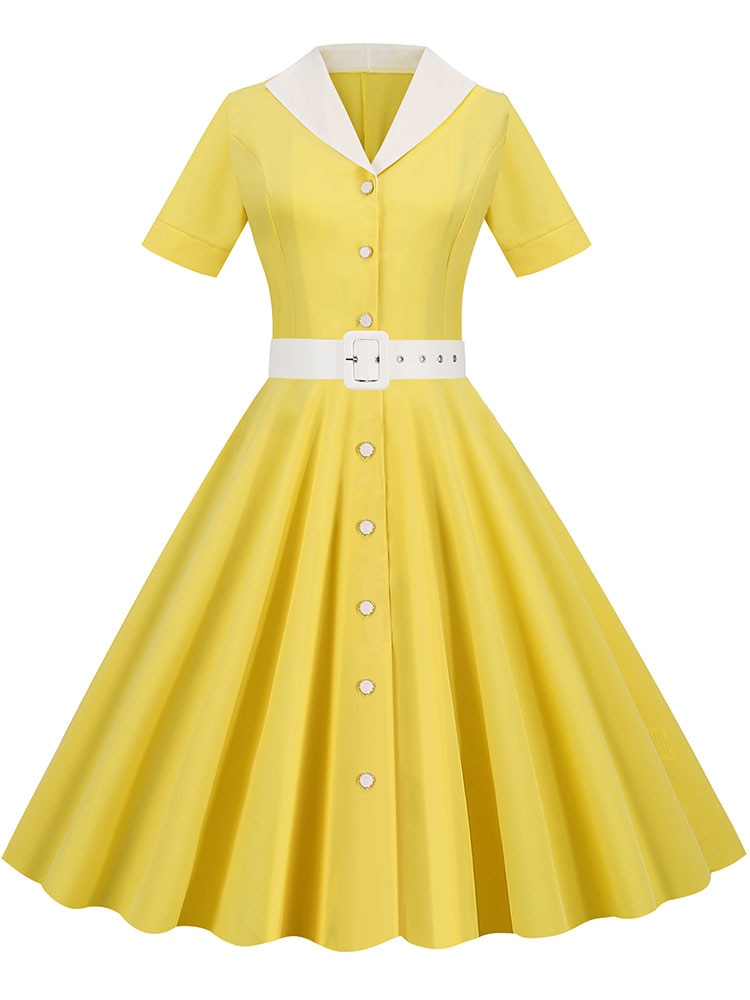 Elegant Vintage Summer Dress