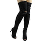 High Quality Denim Over The Knee Boots