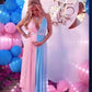 Sexy Split Maternity Baby Reveal/Shower Evening Gown