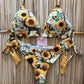 Brazilian Knotted Two-Piece Bikinis Beach Thong Bandeau