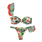 Tropical Print Brazilian Bikini Set