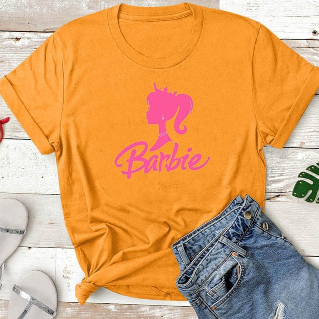 Barbie Silhouette Cotton T-Shirt