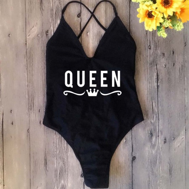 Female Thong Padded Sexy One Piece Swimsuit