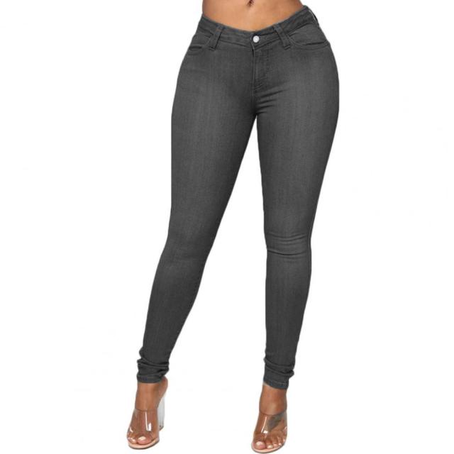 Hot! Solid Color Elastic Jeans/Pants